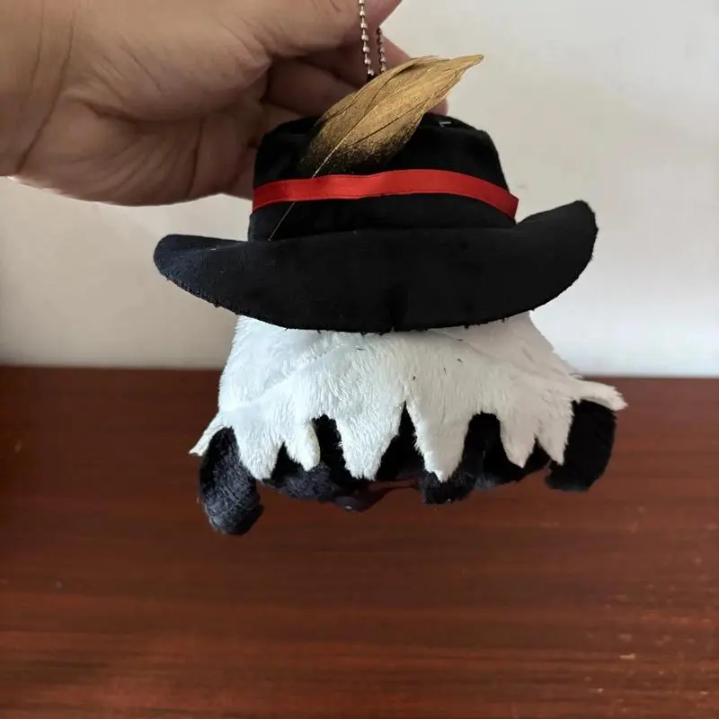 12cm Super Cool With Magic Hat Anime Game Honkai: Star Rail Character Boothill Plush Toy Keychain Bag Pendant Decor Plushie Doll