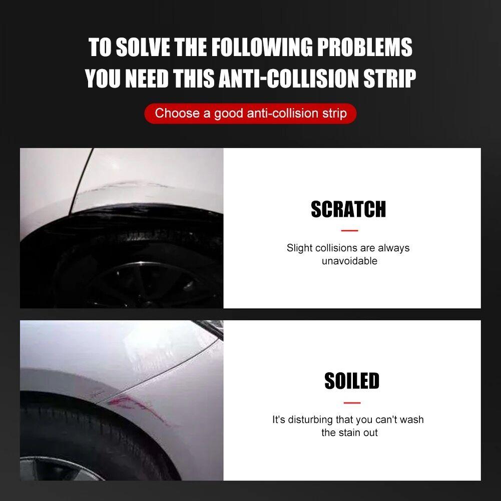 Car Wheel Eyebrow Anti-collision Strip, 4 Counts Carbon Fiber Decorative Strip, Anti-scratch Sticker for Car Wheel Profile, Sticker for Cars, Decal for Cars, Universal Car Exterior Accessories