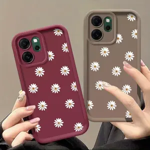 Full screen of daisies Available in four colors Show personality Texture Suitable for OPPO phone cases, suitable for OPPO Reno15, 14, 13, 12, A98, A79, A6, A5, F31, F29, FindX9, X8, F, FS, 4G, 5G, Pro series phone cases fashionable and elegant