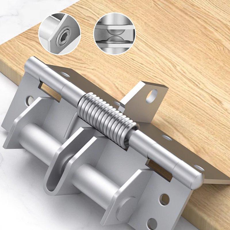Self Closing Spring Door Hinge with 3-in-1 Mechanism Easy Disassembly 90° Positioning for Wooden & Aluminum Doors Gold Silver Options 65mm x 100mm