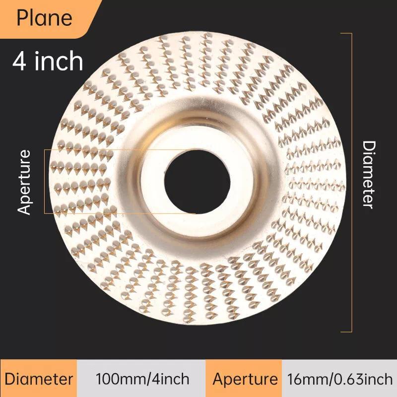 3PCS Grinding Wheel 4" Angle Grinder, Wood Carving Disc Tool for Sanding Polishing