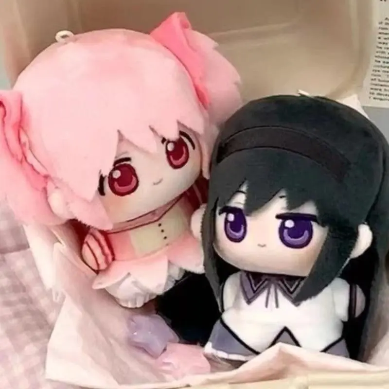 10cm Puella Magi Madoka Magica Animation Periphery Madoka Kaname Homura Akemi Q Version Plush Doll Toy Kawaii Desktop Decor Gift