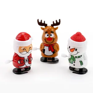 Christmas Santa Jumping Toy, Clockwork Christmas Toys, Filled Toys, Classroom Rewards, Santa Claus Snowman Deer Design