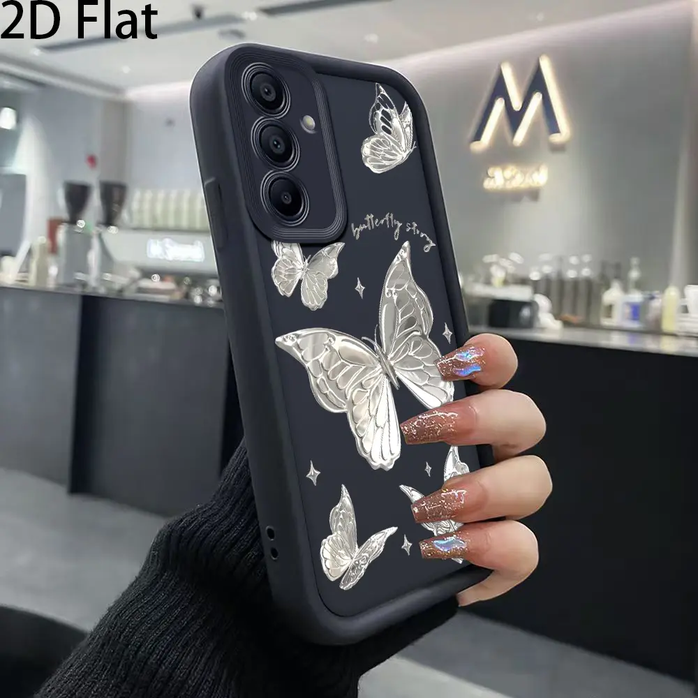 Phone Case: 2D Flat Fashion Printed Pattern Phone Case for Samsung Galaxy A02, A03, A04, A10, A17, A22, A31, S21ultra, S25ultra, 26ultra, F13, F15, M53, M55 Series All Models Shockproof Soft TPU Cover, 2D Flat, Multi-Model, One-Piece
