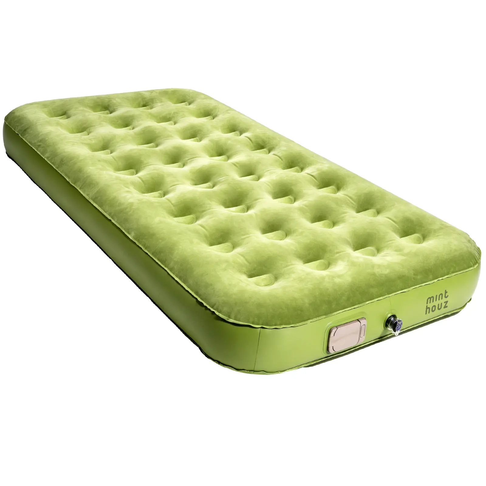 Minthouz 9.8" Ultra-Thick Self-Inflating Sleeping Pad with Electric Pump, 1-Click Inflate/Deflate in 1-2 Mins, 4-Season Camping Air Mattress for Tent, Car Camping
