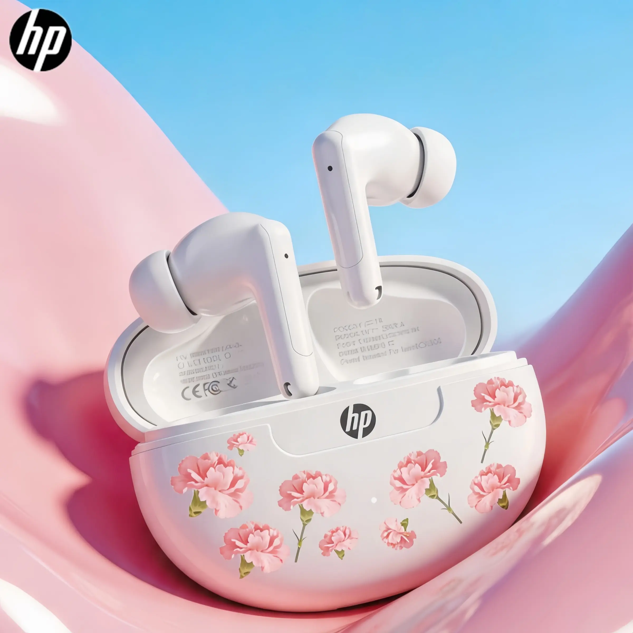 Hp Hd1 Waterproof Noise Cancelling Bluetooth-compatible 5.3, Active Noise Cancellation, Adaptive Audio, Clear Calls, USB-C Charger, Low Latency, Gift Ready