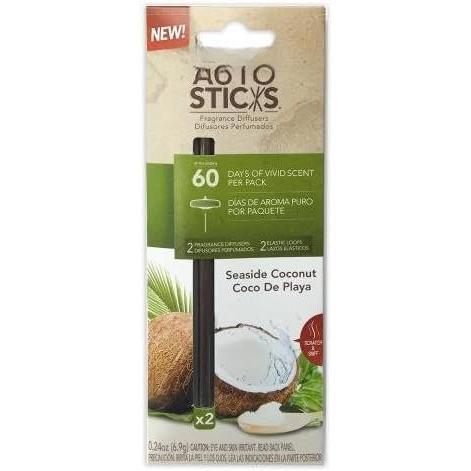 (TM) - AutoSticks  Diffuser Sticks 2-Pack, Seaside Coconut