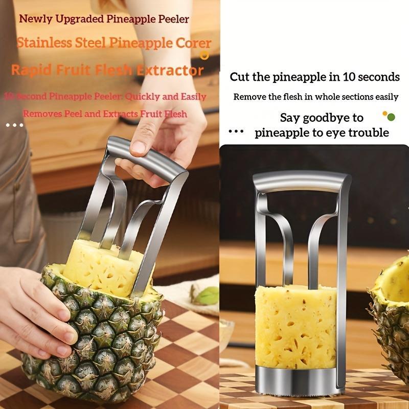 Stainless Steel Pineapple Cutter Corer, Peeler Fruit Slicer Corer Remover Kitchen Tool