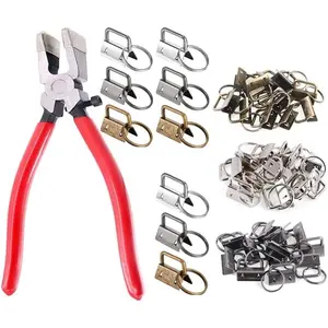 42Sets 1" Key Fob Hardware - 3 Colors 25mm Key Fob Key-chain Perfect with 1Pcs Key Fob Glass Running Pliers  Key Fob Wristlets Install