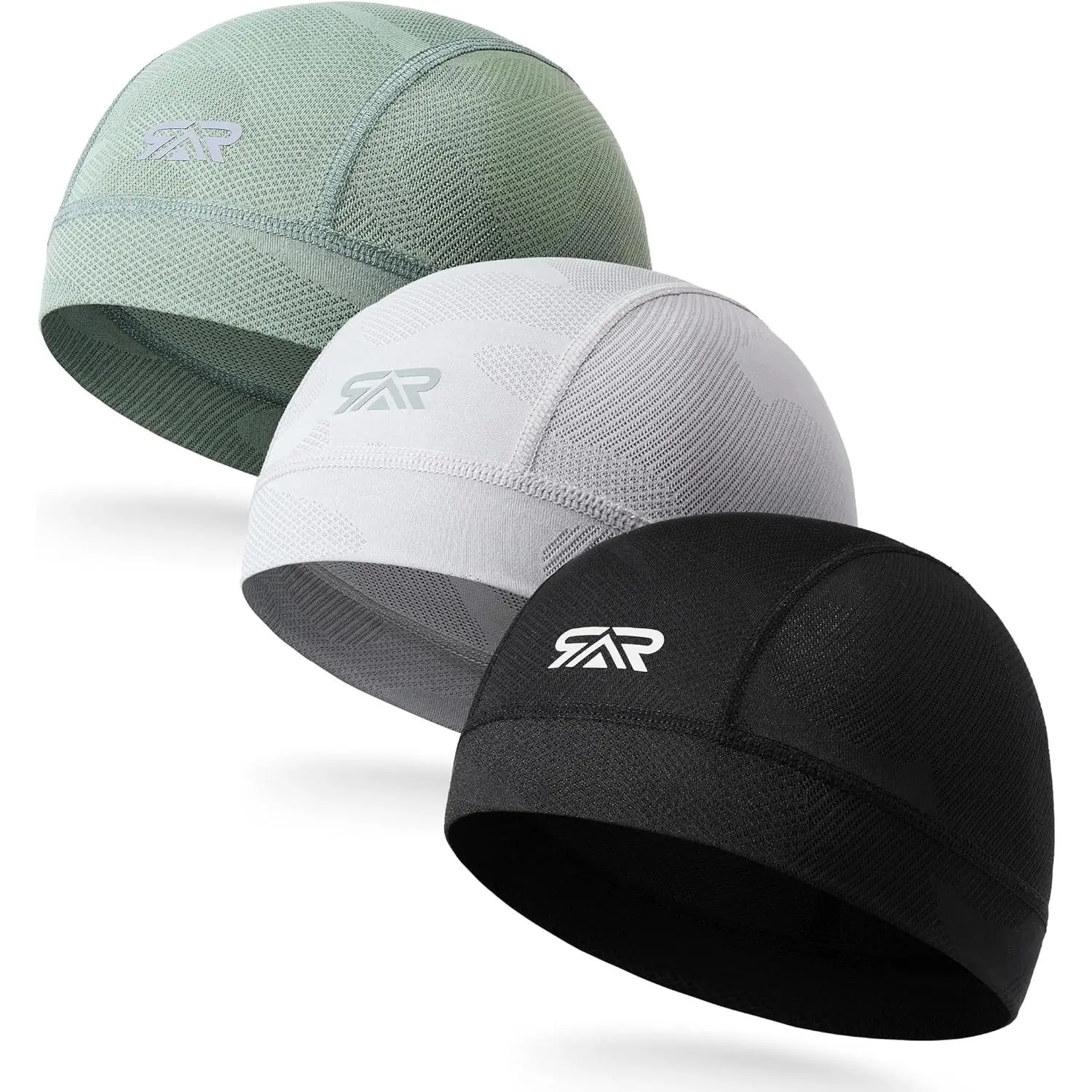 Outdoor sports 3-Pack Camo Helmet Liner Skull Cap Breathable Mesh for Men Women| Lightweight Cooling Moisture-Wicking Quick-drying Under Motorcycle Cycling Sports Hard Hat Liner