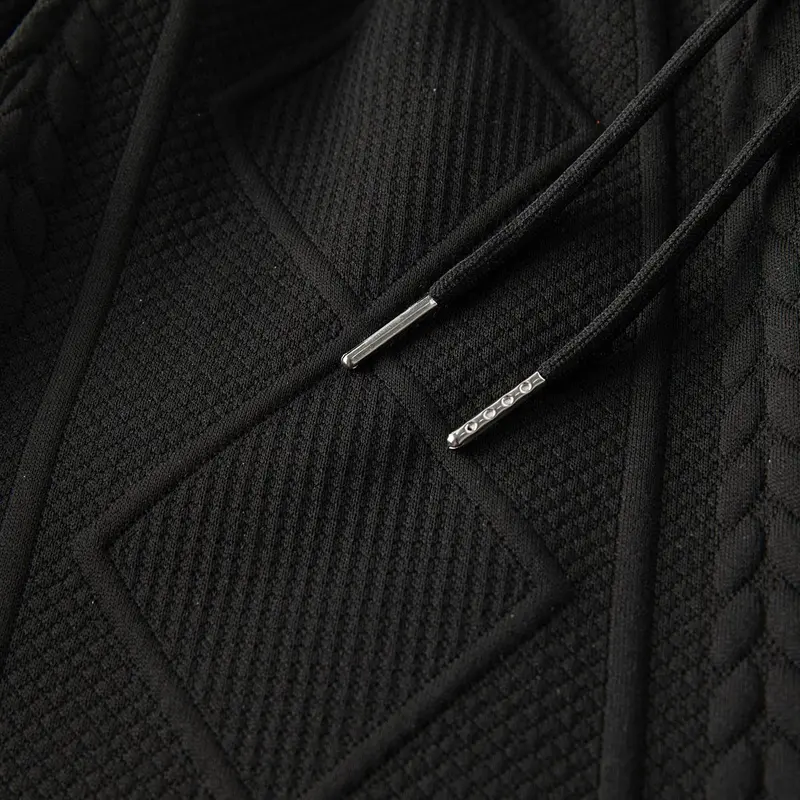 Product Introduction of Men's Summer Casual Sports Suit 2-Piece texture Set Jacquard Texture Fabric Breathable Round Neck T-Shirt & Shorts Formal Tropical Man Top Suits Menswear Clothes Crewneck Shortsleeve Suitable for daily leisure running tiktok shop deals gifts for him 7