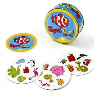 31pcs Spot It Game, Card Games, Interactive Family Fun, Engaging Memory & Observation Activity, Perfect Gift for Kids & Adults, Ideal for Travel & Gatherings