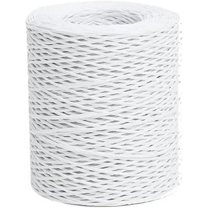 656  Floral Wire, 2mm Paper Covered Bind Wire Wrap Twine, Rustic Vine for Arrangements, Flower Crowns, Grapevine Wreath Making, Wedding Decorating, DIY Projects (White)
