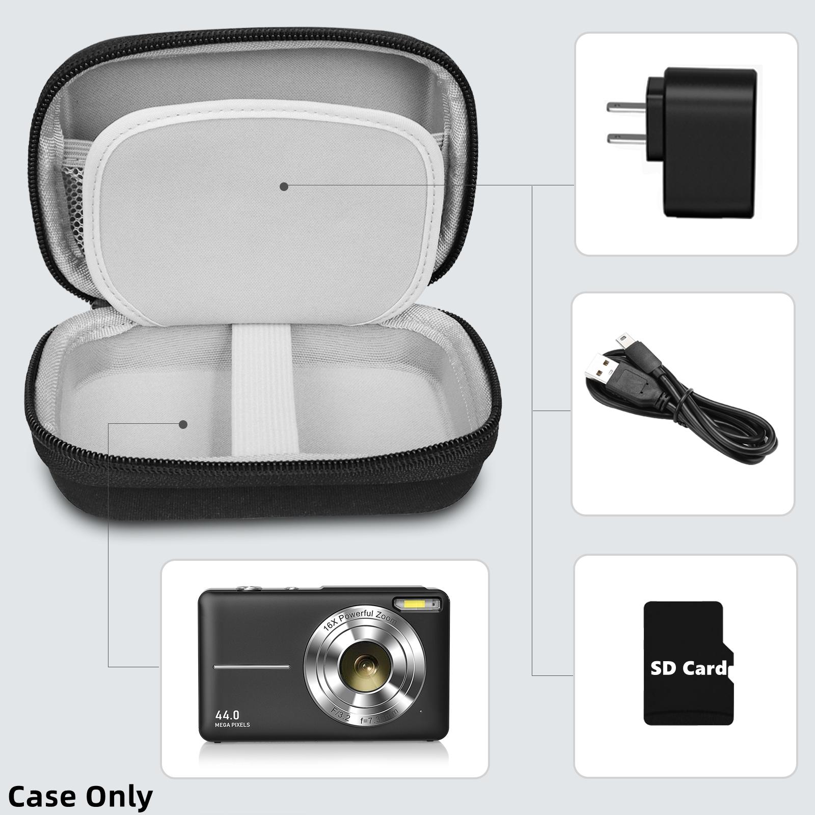 Camera Storage Bag, Square Camera Storage Bag, Multifunctional Camera Storage Bag for Travel & Outdoor, Scratch Proof & Waterproof Camera Zipper Bag, Camera Accessories