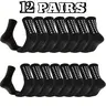 Men's Athleisure Crew Socks (6/12/18 Pairs) - Soft, Elastic, Breathable, Absorbent, Antislip Form-Fitting Mid-Calf Grip Sports Socks for Football, Running, Crew Sock