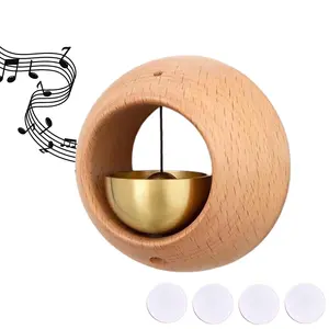 1pcs Shopkeepers Bell for Door Opening, Magnetic Wood Doorbell, Wind Chime for Door, Store, Refrigerator, Porch, Garden, Entrance, Restaurant, Office, Housewarming Gift