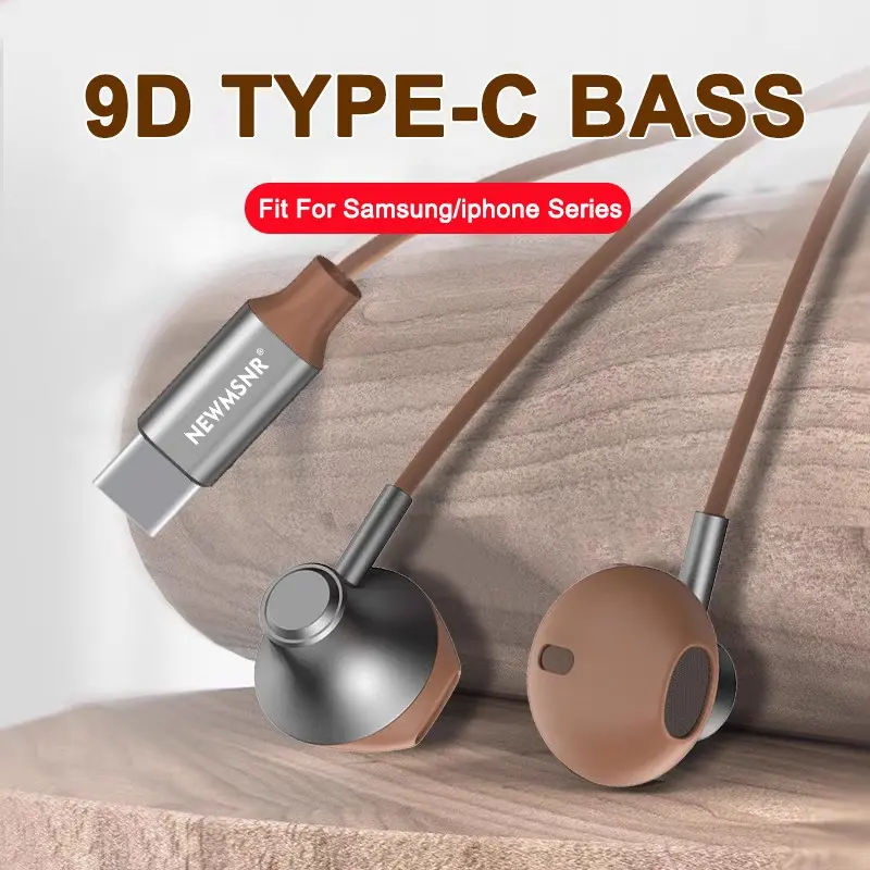 Wired Headphones with 9D Surround Sound, Compatible with Galaxy S24/s23/s22 & iPhone 5-17 Pro Max, Multiple Jacks: USB-C/3.5mm/lightning