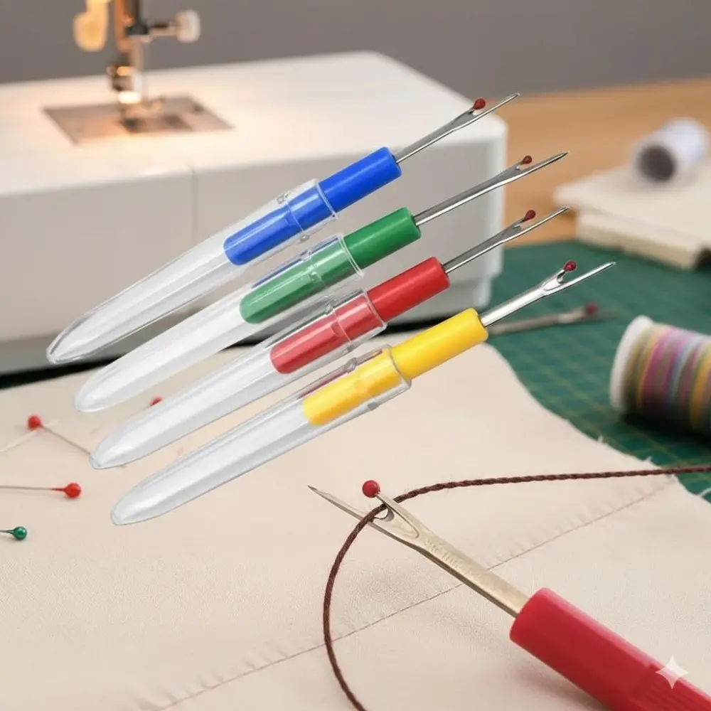 Professional Ergonomic Stitch Ripper: Ultra-Sharp Seam Remover, Multi-Function Sewing Tool for DiY Crafting, Home Tailoring & fabric Cutting. Durable Must-Have Accessory.