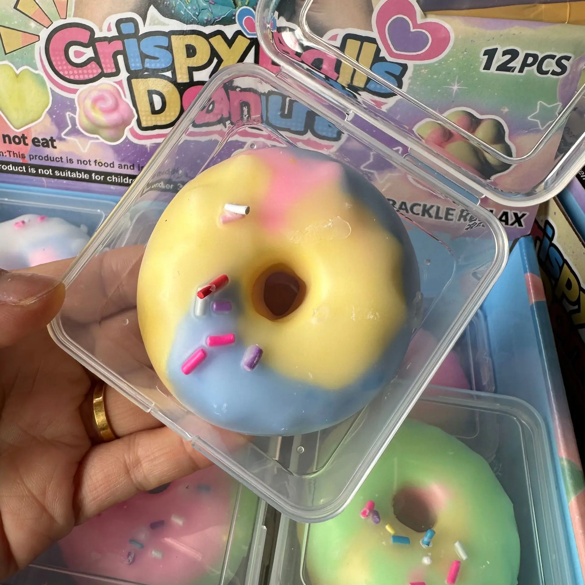 Crunchy Donut Squishy Stress-Relief Toy