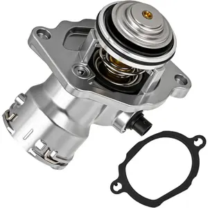 Nilight Aluminium Thermostat Housing Assembly, Thermostat Housing Car for Mercedes-Benz C230 C250 C300 C350 E300 ML350 R350 S400 SLK300, Replaces Part Numbers 2722000015 2722000115 2722000415 TM45100D