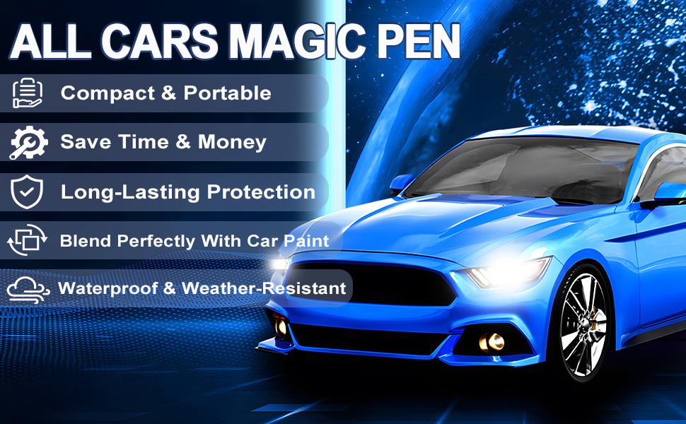 Magic Car Scratch Removal Pen – Auto Paint Touch-Up Tool for Instant Scratch Repair and Shine,  Car Care Must-Have