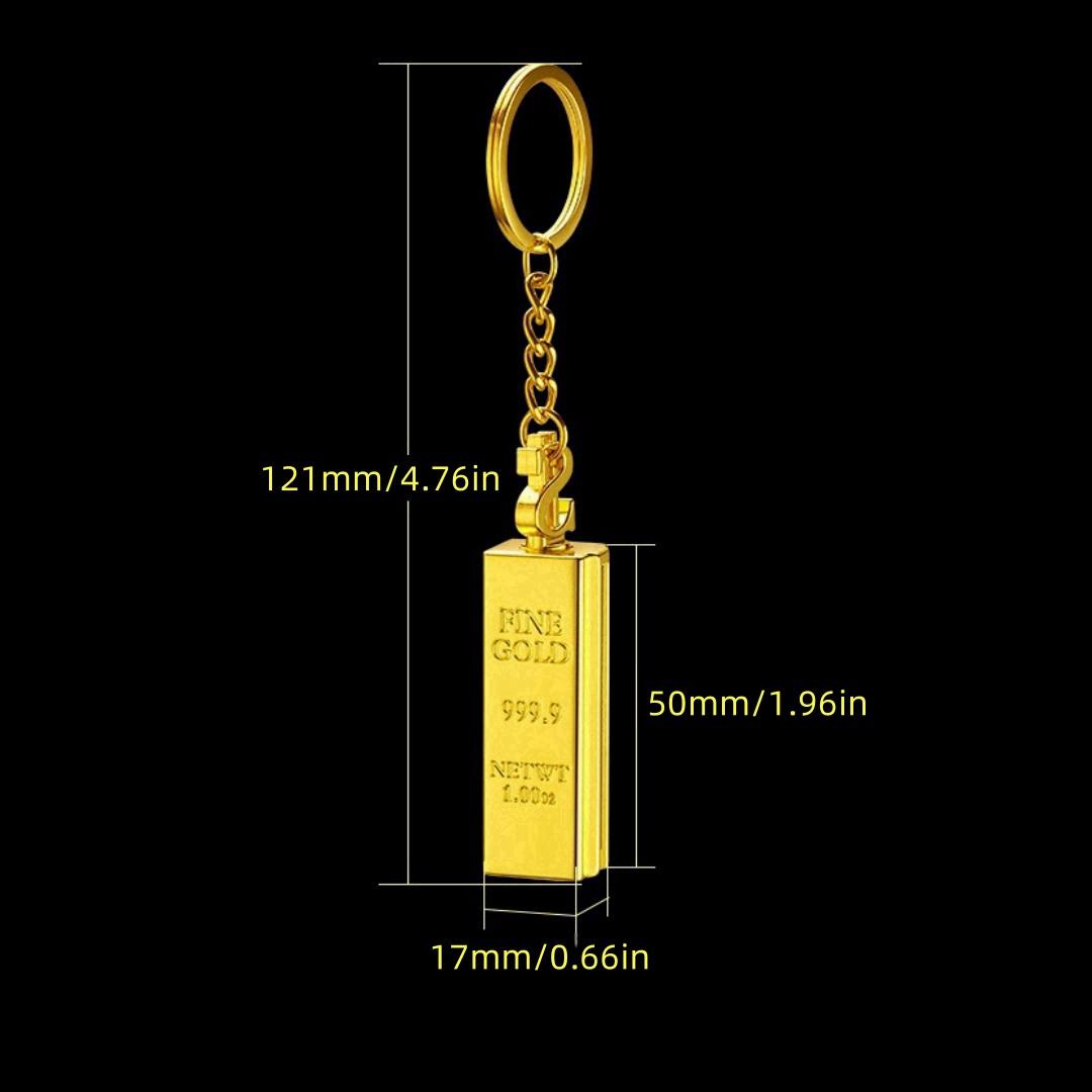 1-piece windproof permanent lighter, creative golden stick matches, multifunctional metal kerosene lighter, mini portable igniter, suitable for outdoor camping fire making and burning sticks, boyfriend gift (oil-free), no battery