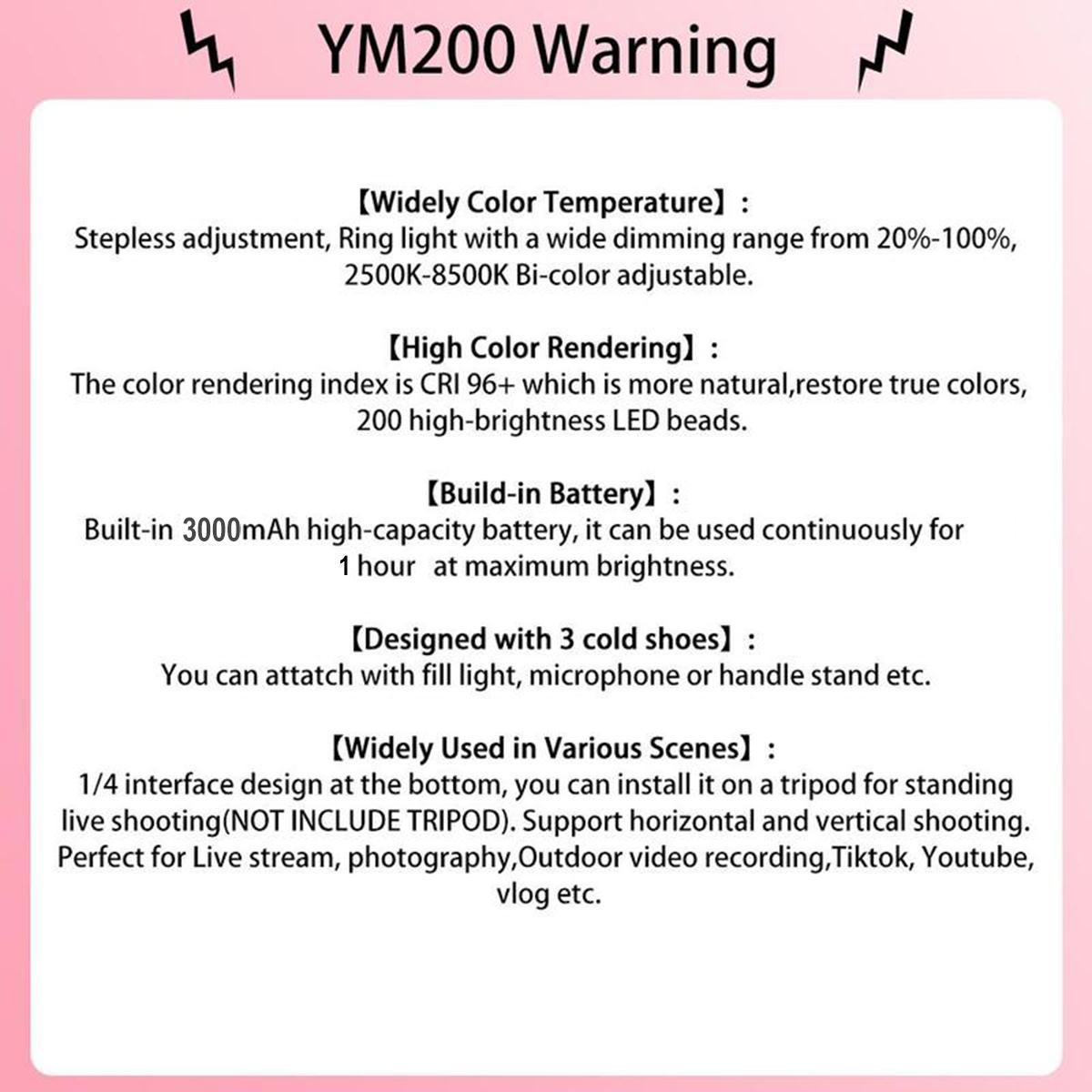 Portable Handheld Ring Fill Light, USB Rechargeable Phone Selfie Light, Desktop Selfie Light, Selfie Light Stand, Phone Accessories for Live Streaming, Vlogging & Photography, Protective, Ringlight