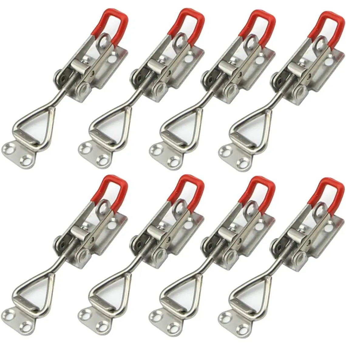 Heavy Duty Adjustable Toggle Latch Clamp 4001 Clamps Set (8PCS R4001), 330 Lbs/150Kg Holding Capacity, Quick Release Pull Latch