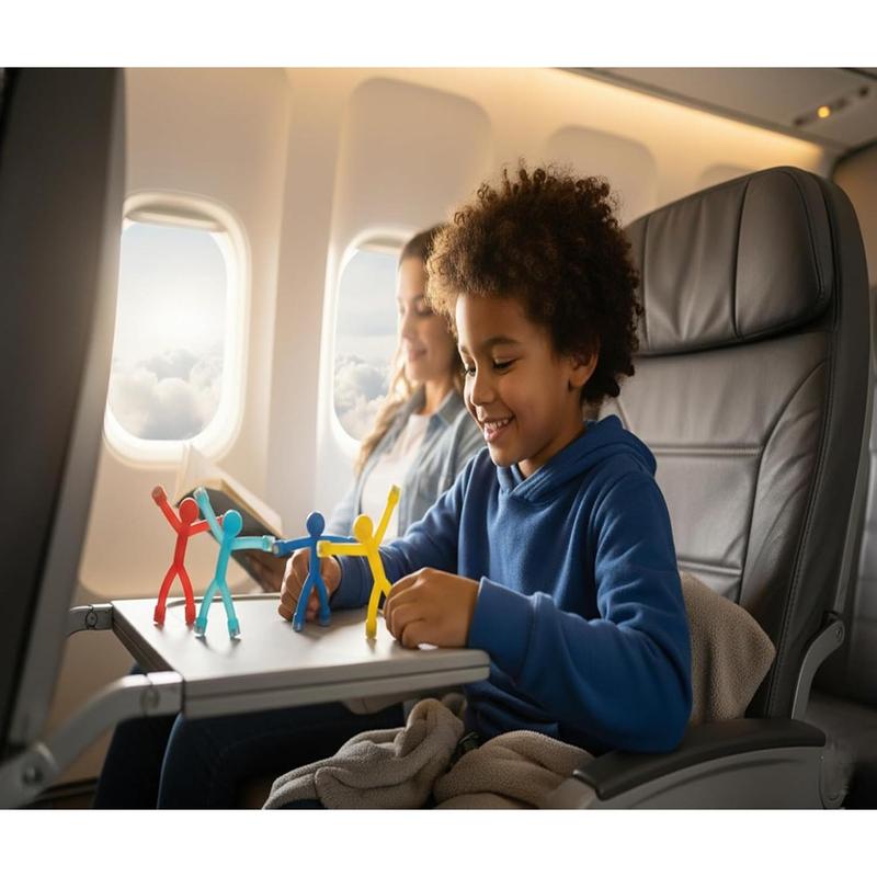 20PCS Colorful Magnetic Men for Kids Valentines Day Gifts, Flexible Fridge Magnets & Fidget Toys, Creative Magnetic People for Fun Decoration on Refrigerator, Whiteboard, or Office