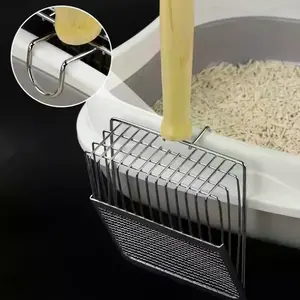 Cat Litter Scoop, Aluminum Alloy Cat Litter Scooper, Cat Litter Picker, Durable and Easy to Clean, Ergonomic Design, Suitable for Cat Litter Box