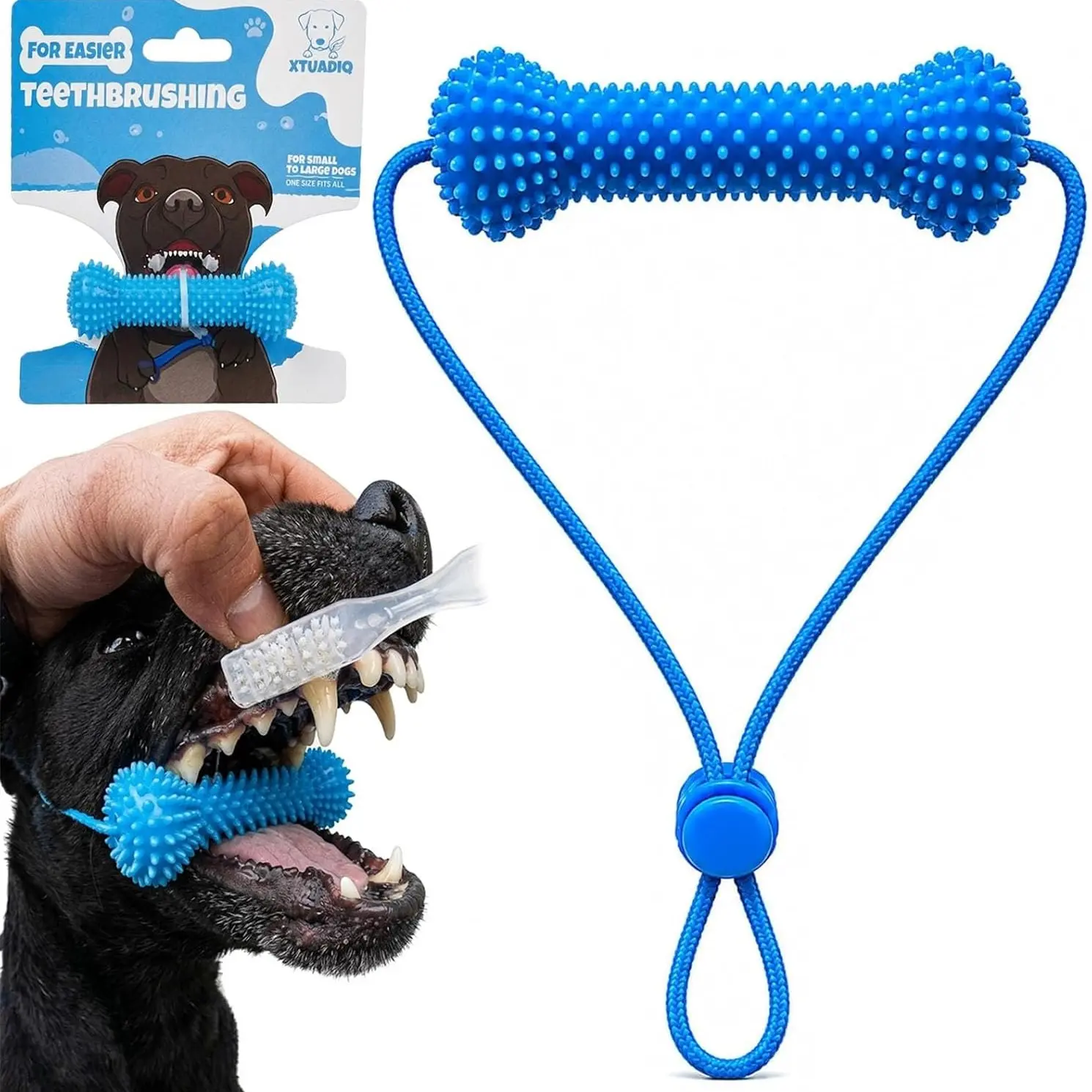 Pet Chewing Stick, Dual-Ended Chew Toy, Self-Amusement Cat Dog Toy, Oral Care Pet Brush, Quick Teeth Cleaning, Pet Supplies