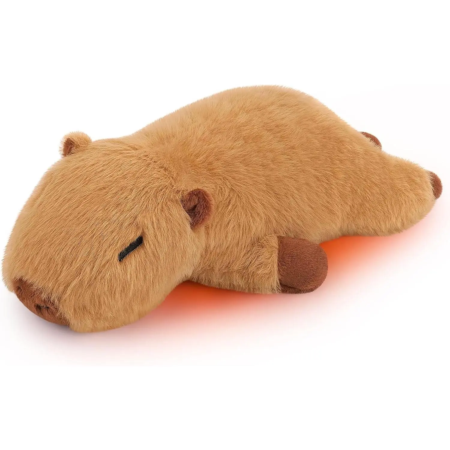 1.8lb Capybara Microwavable Heating Pad-14'' Cuddly Capybara Heating Pads for Cramps &Period Pain Relief for Women,Heatable & Coolable Stuffed Animals Bedtime Birthday Gift for Women Kids