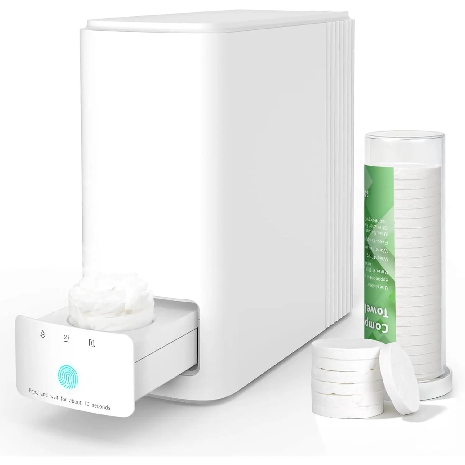 Automatic Hot Towel Dispenser for Bathroom Use, 55°C Constant Temperature, 5s Auto Heating, Bath Towel Warm Gadget (White)