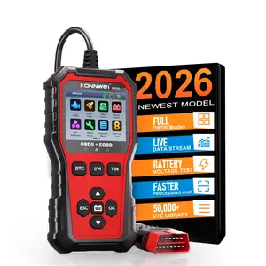KONNWEI KW340 OBD2 Scanner Automotive Diagnostics, Check Engine, One-Click keys, I/M Readiness, Battery Check, Life-time Free Printand Upgrade, For DIY Auto Repair Performance Test