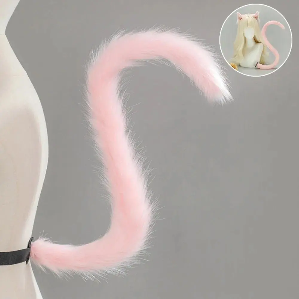 Handmade Realistic ear-a Cat Ear Headband & 11 cm Tail-black Plush Cat Tail Kit - Adult Classic Novelty Stress Relief Toy Accessories for Lolita Party Props