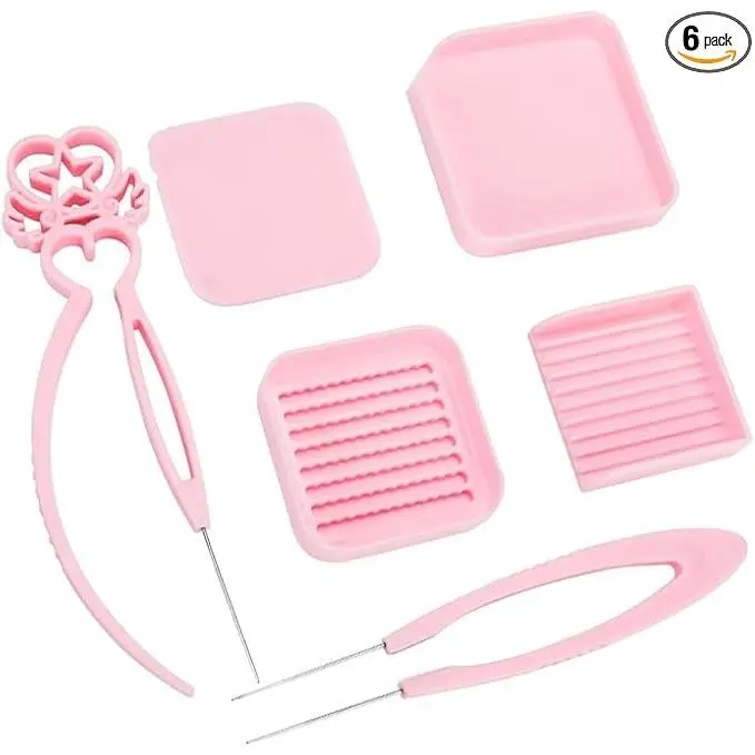 2.6mm Fuse Bead Tool Kit Includes Bead Pen Storage Tray Bead Container with Lid Bead Shovel Square Template Heat Resistant Craft Accessories for DIY Art Craft Project