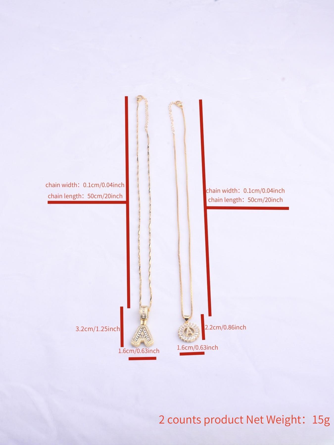 Initials Pendant Necklace with Box, Rhinestone Decor Necklace for Women & Girls, Fashion Jewelry Accessories for Party, Daily Decor, Trendy All-match & Exquisite Jewelry for Birthday Gift, Versatile Accessory, Fashionable Jewelry Accessories