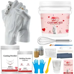 Hand Mold Kit for Couples - Valentines Day Gifts for Her and Him - Anniversary Engagement Gifts for Women Men Mom Wife Boyfriend Girlfriend Wedding Bridal