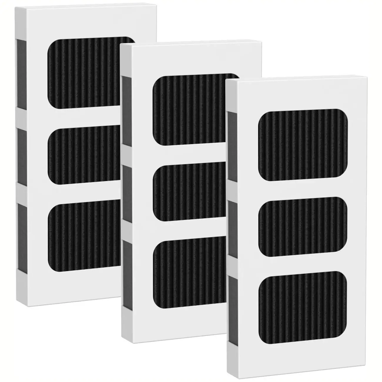 ccsckit refrigerator air filter, activated carbon technology filter, absorb food odors, fridge deodorizer filter, carbon odor absorber filter, compatible with Frigidaire refrigerator, replacement part PAULTRA2, ELPAULTRA2,fridge air filter