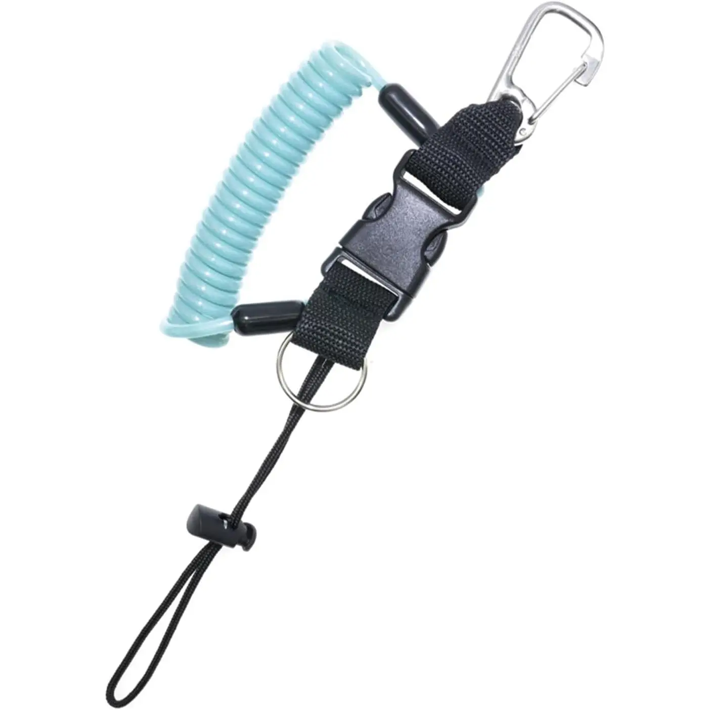 Scuba Diving Lanyard - Underwater Camera Anti-Loss Retractable Gear Tether with Quick-Release Buckle Clip