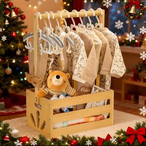 wooden storage box with handle, 1 count multi-functional wooden organizer for bathroom and kitchen, clothes organizer, ideal gift basket for home decoration