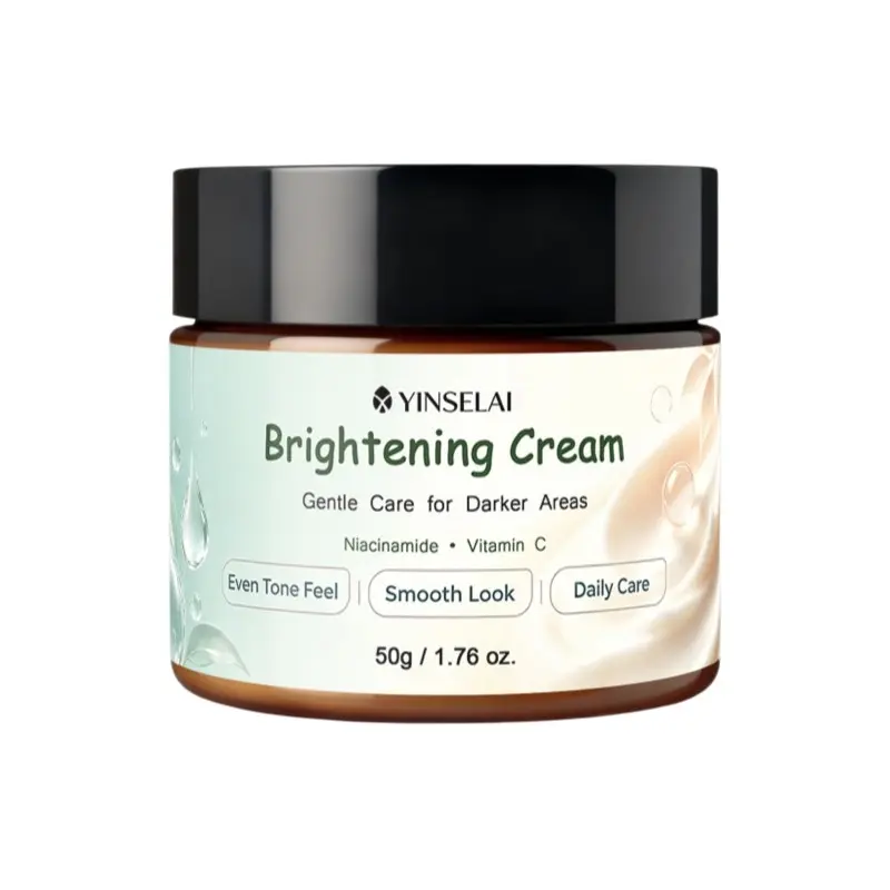 Brightening Cream, Multi‑use daily skincare for face & body, Evens skin tone on underarms, neck, inner thighs, elbows and other dull areas, Moisturize rough skin for glowing appearance, Niacinamide & Vitamin C nourishing body cream for women