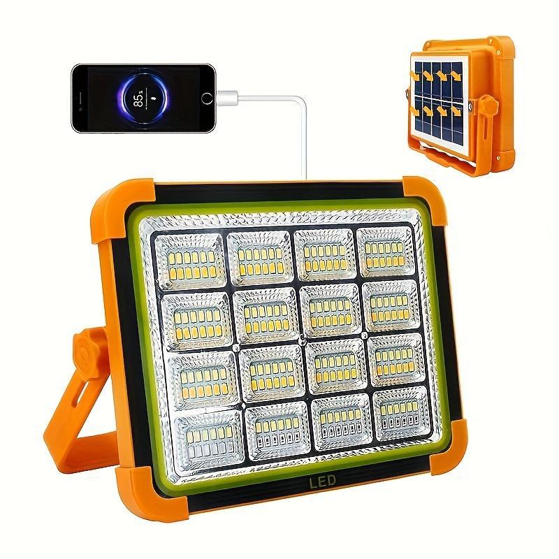Portable LED Camping Light, Rechargeable Outdoor Handheld Light with 5 Lighting Modes, Long Battery Life Light for Camping, Hiking, Fishing, Exploration