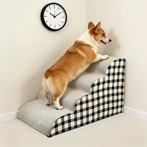 Valentine's Day exclusive gifts for pets: pet stairs, dog ramps, dog stairs for high beds, dog stair step beds, easy to clean, not easy to collapse, suitable for small/medium/large dogs and cats, high-grade pet furniture, non-slip ramps, , and car ramps