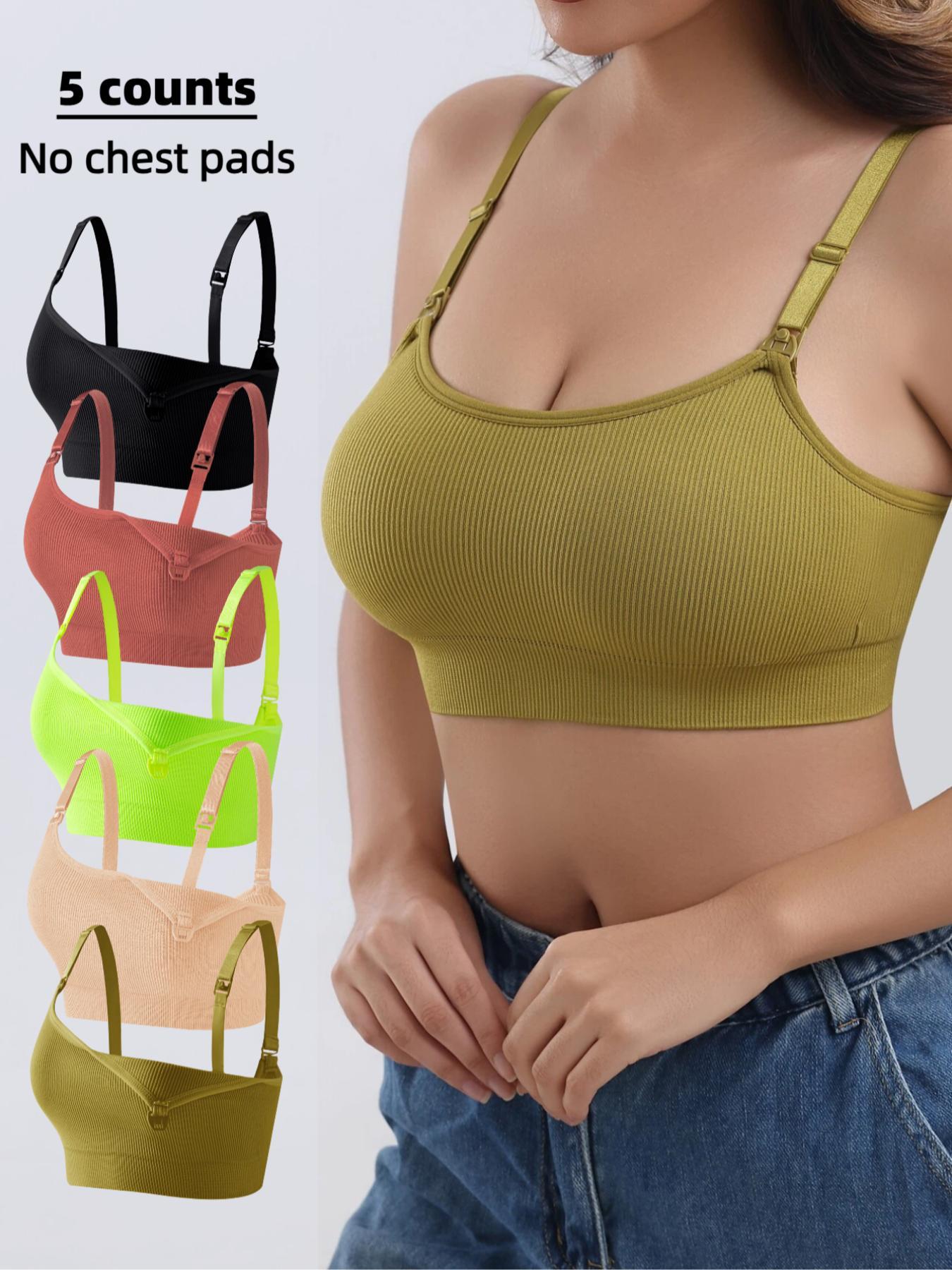 Maternity Solid Color Adjustable Strap Pregnancy Prenatal Nursing Bra, Comfortable Breathable Nursing Bra, Valentine's Day Gift, Maternity Underwear Pregnancy for Women, Nursing Bras, Nursing Accessories