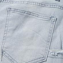 Mens Black Stacked Jeans Slim Fit Ripped Jeans Destroyed Straight Denim Pants Harajuku Hip Hop Trouser Streetwear