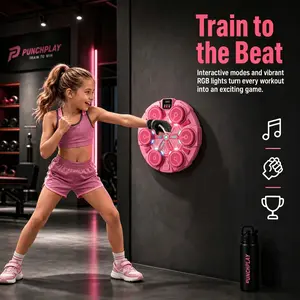Smart Music Boxing Machine, Bluetooth-compatible Connected, Real-Time Feedback, Wall-Mountable, Ideal for Home Office Gym, Perfect Gift