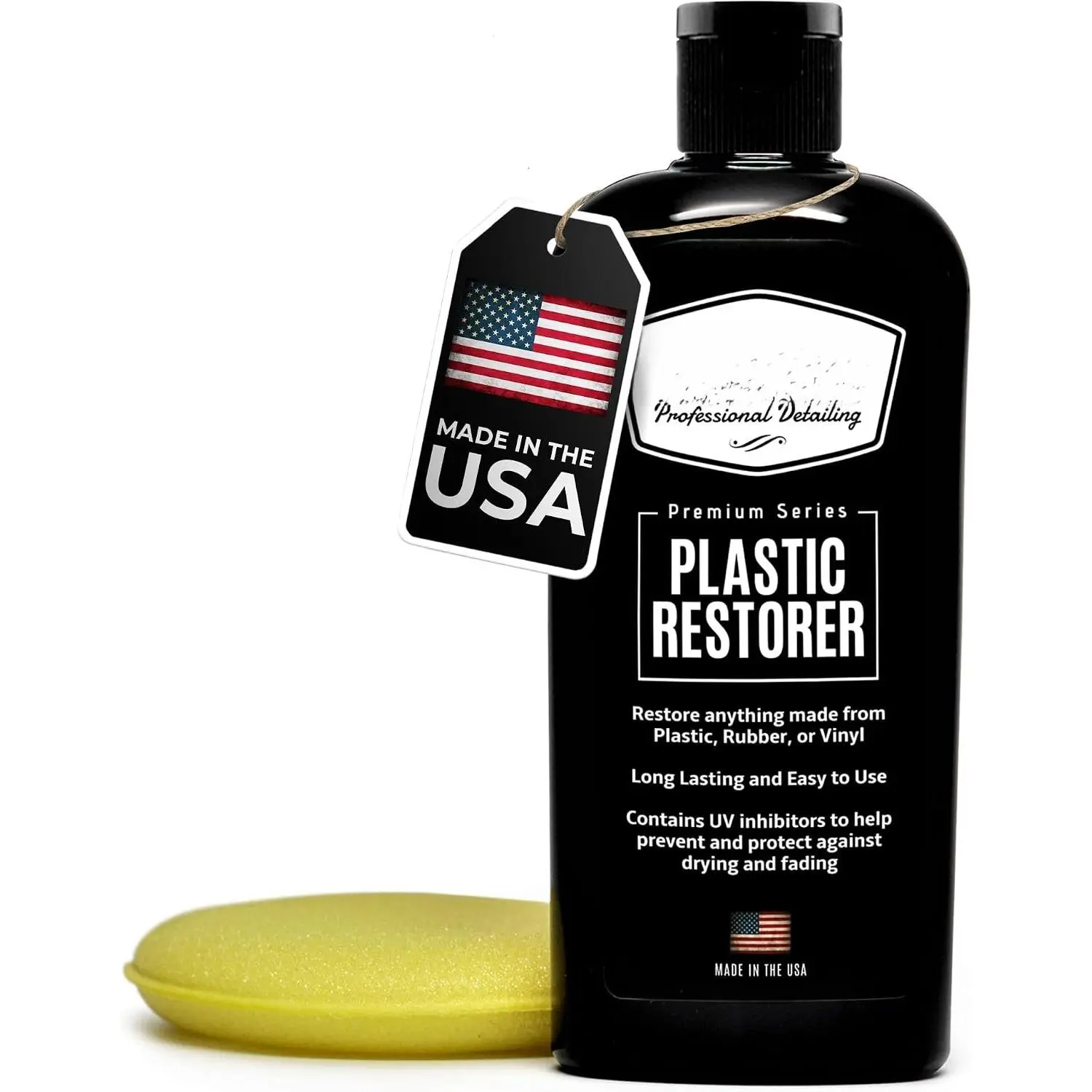 GUYS Plastic Restorer | Bring Plastic, Rubber, and Vinyl  to Life! | User Friendly Trim Restorer | Safe Auto Detailing Supplies | 8 Oz Kit with  Applicator