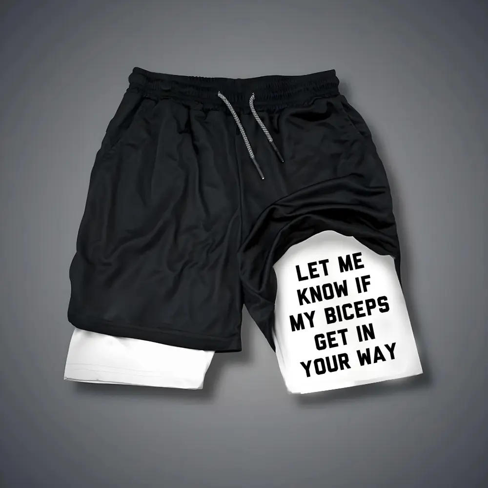 Double-Layer Sports Shorts Graphic Shorts Black Shorts Camo Shorts Streetwear Shorts Men Outfits Men Short Shorts Vacation Outfits Shorts