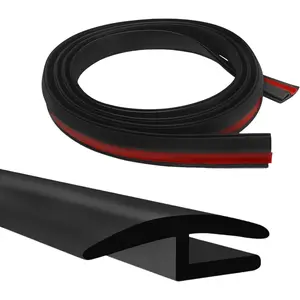 1.7M/ 5.6Ft Windshield Cowl Rubber Seal Strip,  Weather Stripping,  Front Rear Windshield Window Sunroof Seal, Auto Accessories H-Shape Black Molding Trim Strips for